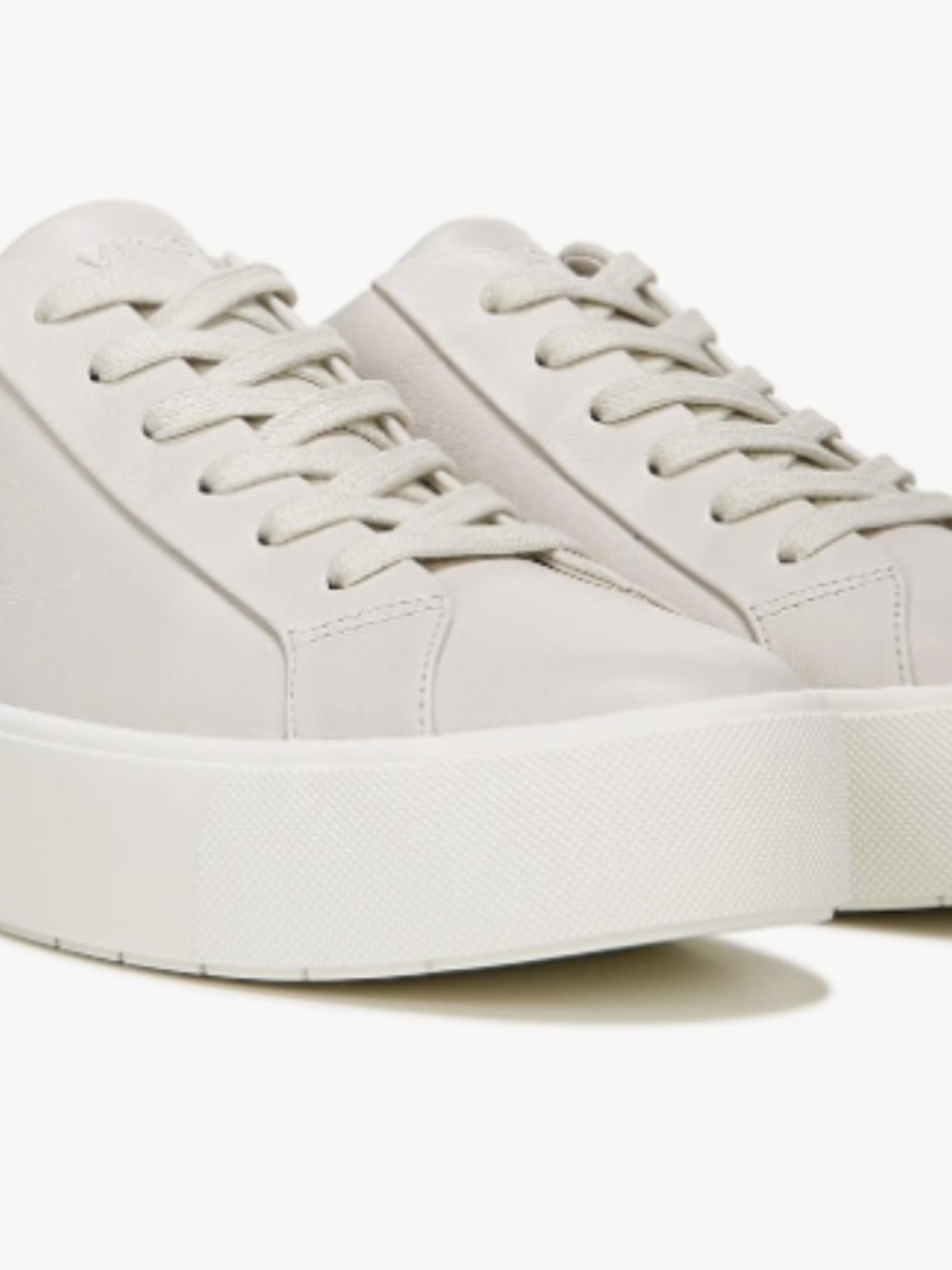 Vince off-White Benfield-b Leather Low-Top Sneakers Sz 11